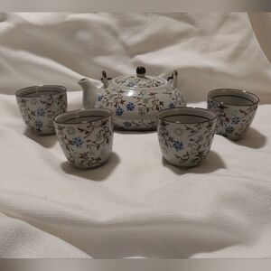 Pier 1 Imports Tomoko Floral Ceramic Tea Set